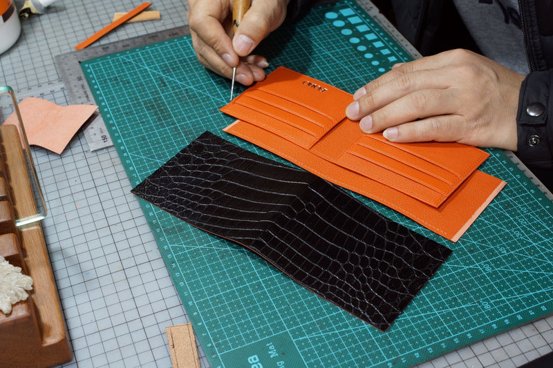 How to making short wallet by hand stitching