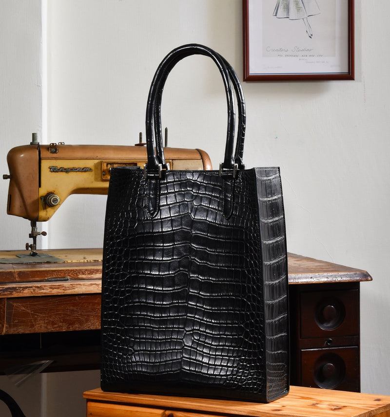 Genuine crocodile leather bag handmade order made