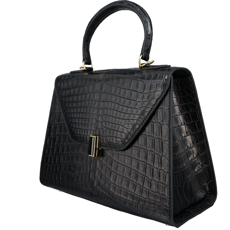 Women's Bags Nile Crocodile Leather Stewardess Bag Onyx Stone Polished Sapphire Constance Bag