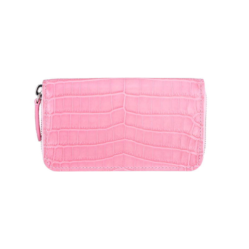 粉紅繽紛鱷魚皮夾：擁抱甜蜜風的極致時尚