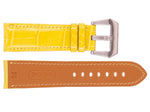 錶帶 尼羅鱷魚皮革 布加迪 星辰 AP代用錶帶 黃色 - FOBO CROCODILE