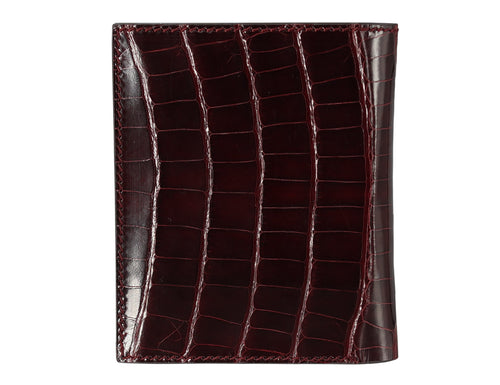 Alligator leather wallet bi-fold wallet for lady or men, bi fold wallet