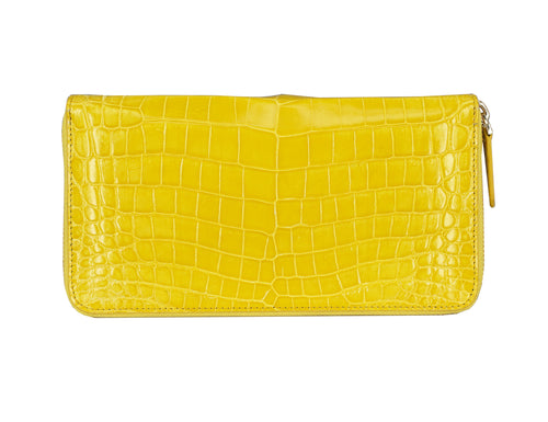 Genuine crocodile Zipper wallet for Ladies 