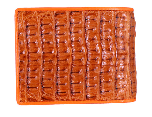 genuine caiman crocodile leather purse for men