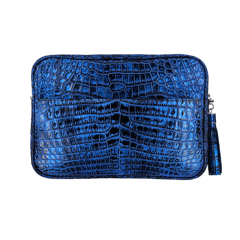 Mariella shoulder bag M croco cosmic blue - Bags - Special offers Women -  AIGNER Club