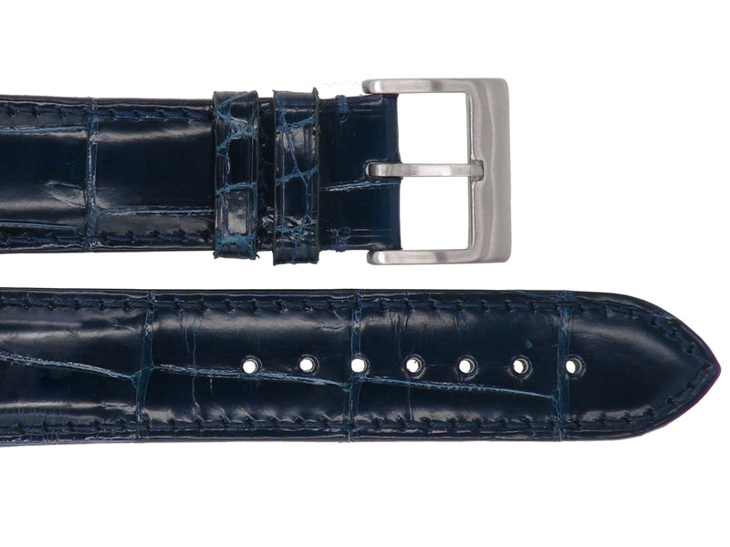 錶帶 尼羅鱷魚皮革 錶帶專賣店 水手藍色 - FOBO CROCODILE