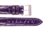 錶帶 尼羅鱷魚皮革 鱷魚皮錶帶 紫色 - FOBO CROCODILE
