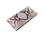 women's long wallet genuine python leather